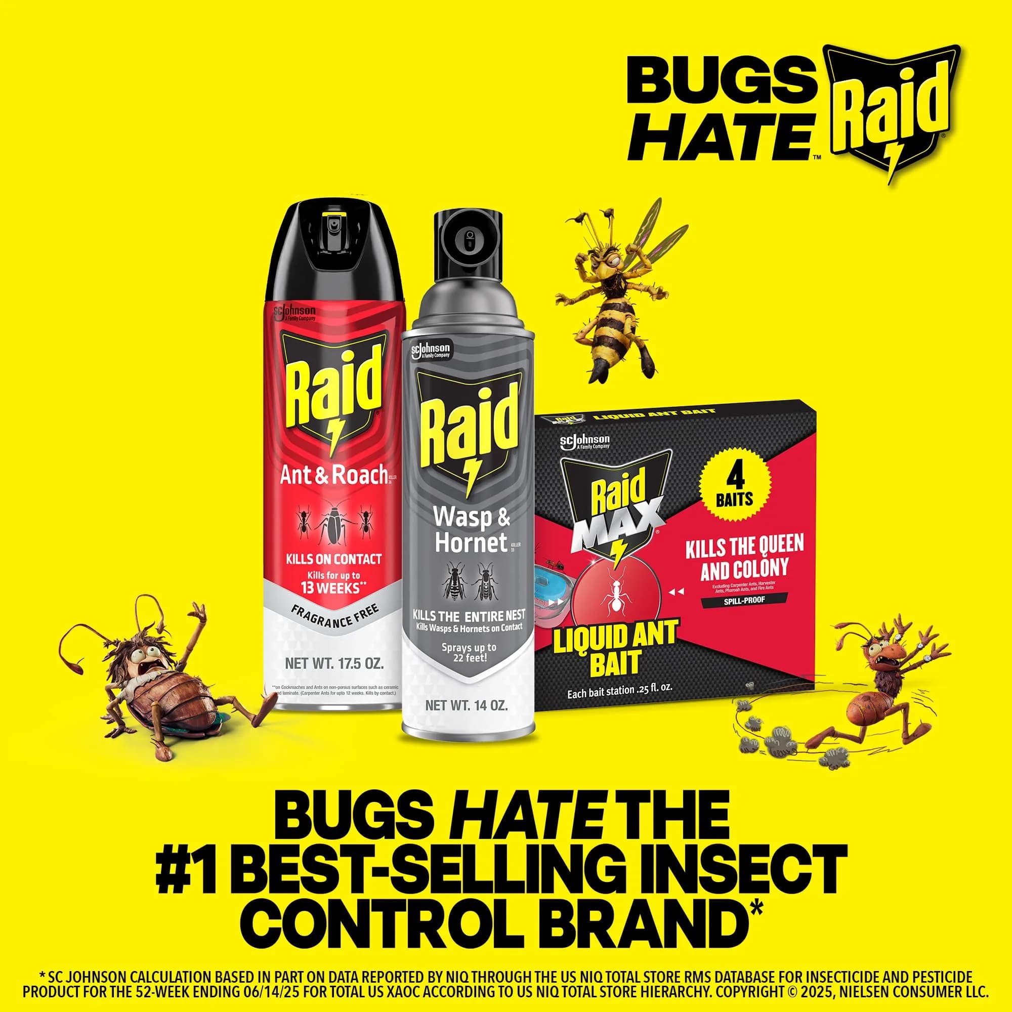 Raid Ant & Roach Killer Fragrance Free 17.5oz (496ml) | Kills Bugs on Contact - view 9