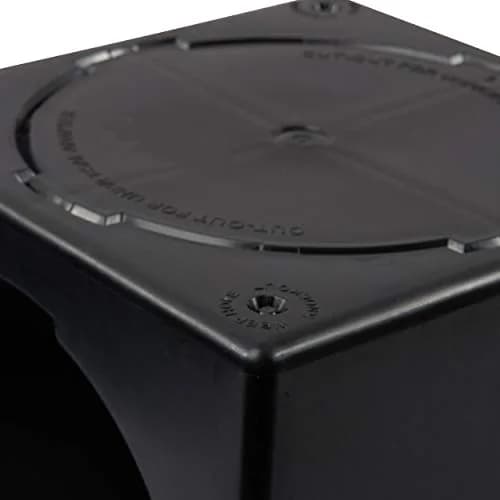 NDS Square Catch Basin Drain Kit 9-Inch Black | Handles 121 GPM Flow Rate thumbnail 4