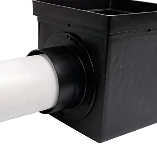 NDS Square Catch Basin Drain Kit 9-Inch Black | Handles 121 GPM Flow Rate thumbnail 8