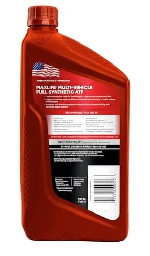 Valvoline Full Synthetic MaxLife Multi-Vehicle ATF 946ml (1 Quart) | USA Import for Smooth Shifting thumbnail 2