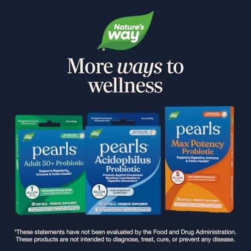 Nature's Way Probiotic Pearls Acidophilus Softgels 90 Count | Supports Digestive Balance & Immune Health thumbnail 7