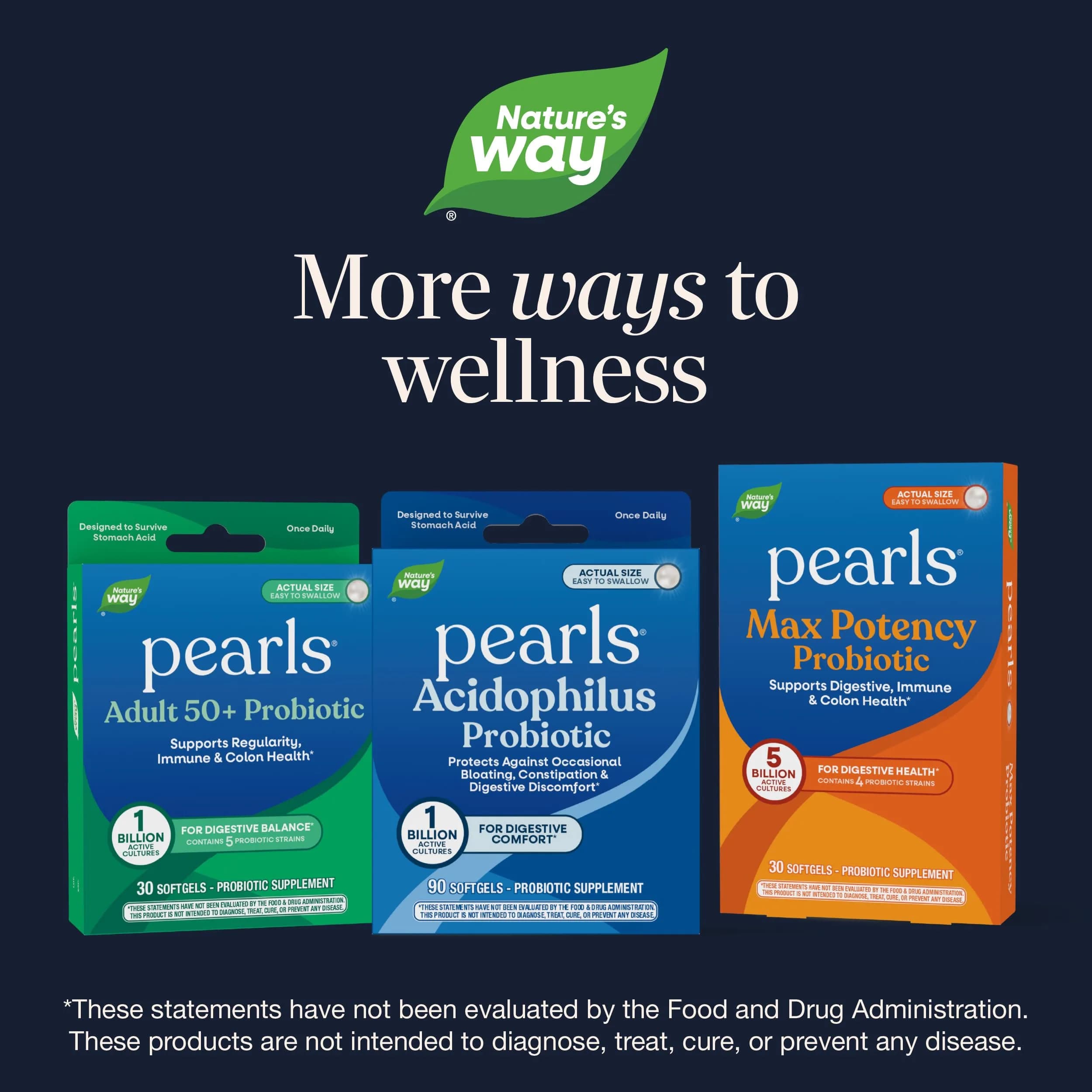 Nature's Way Probiotic Pearls Acidophilus Softgels 90 Count | Supports Digestive Balance & Immune Health - view 7