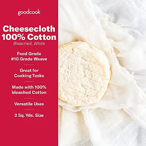 GoodCook Cheesecloth 100% Cotton, 2 sq yards | Food Grade, Bleached & Oven Safe thumbnail 2