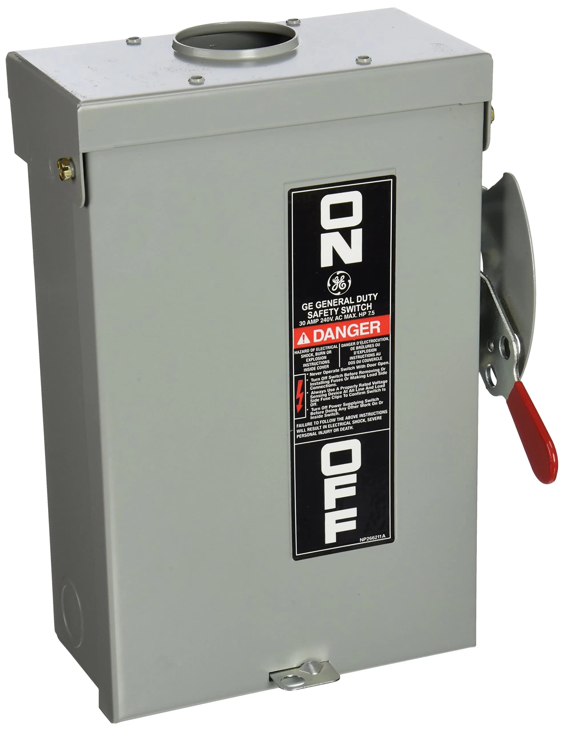 GE 30A GD Out Safe Switch | Outdoor Safety Switch, 120/240V, UL Listed