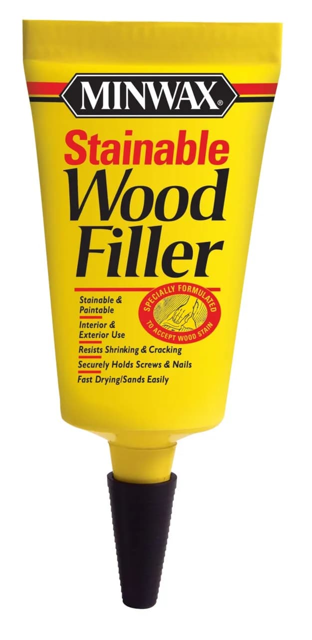 Minwax Stainable Wood Filler Natural 1 oz (29.57 ml) | For Interior & Exterior Wood Repairs