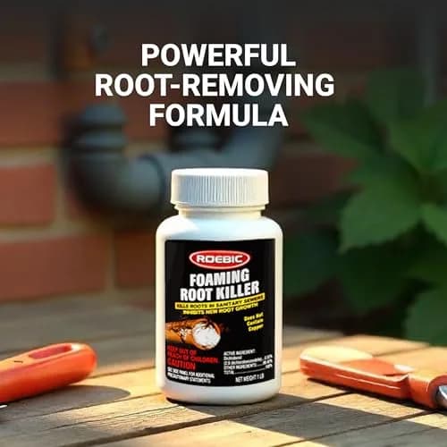Roebic FRK Foaming Root Killer 1 lb (454 g) | Chemical Septic System & Drain Field Root Destroyer thumbnail 6