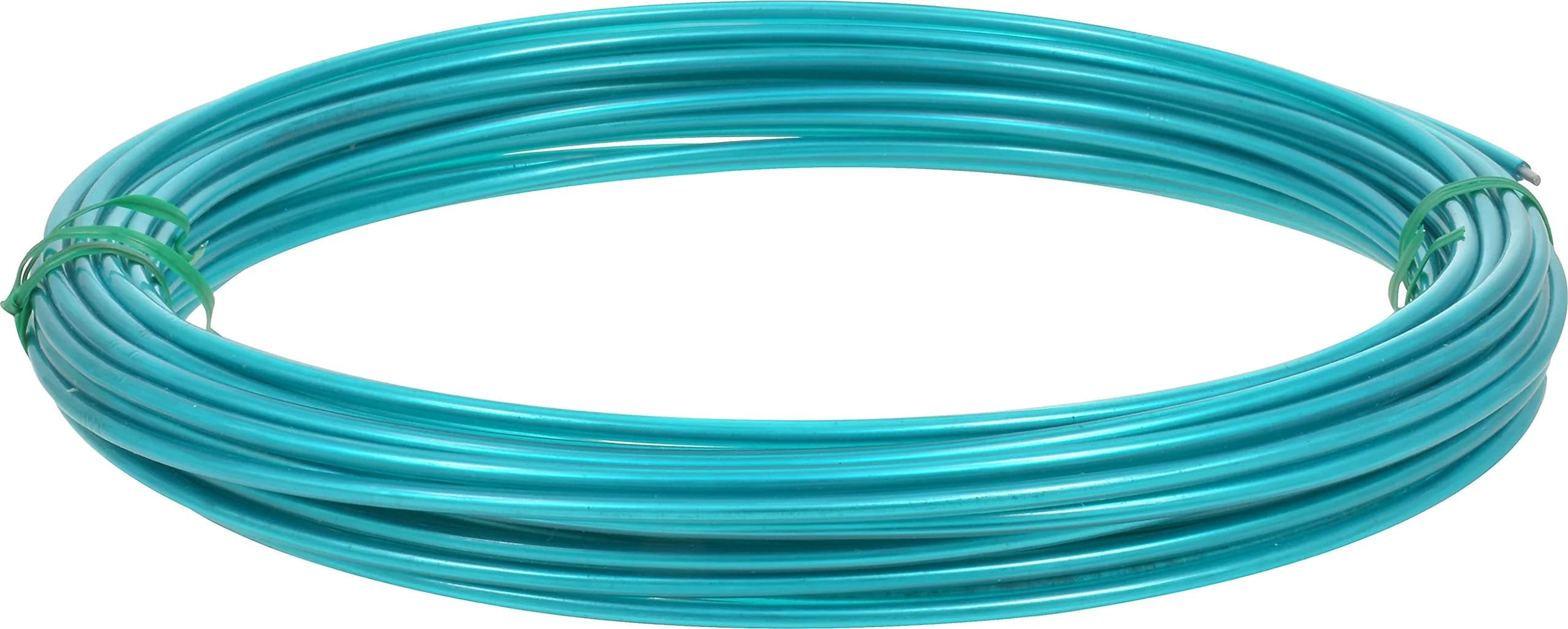 Hillman Green Plastic Coated Steel Wire for Clothesline Wire | 14 Gauge, 50 ft, Water & Sun Resistant