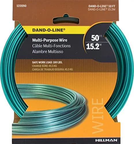 Hillman Green Plastic Coated Steel Wire for Clothesline Wire | 14 Gauge, 50 ft, Water & Sun Resistant thumbnail 2
