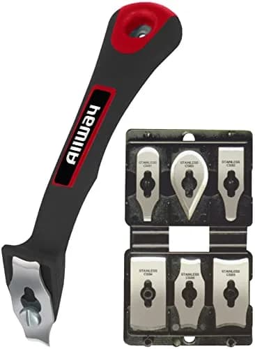 ALLWAY CS6 Soft-Grip Contour Scraper Set with 6 Blades and File | Versatile Painting Tool for Flat & Curved Surfaces thumbnail 1