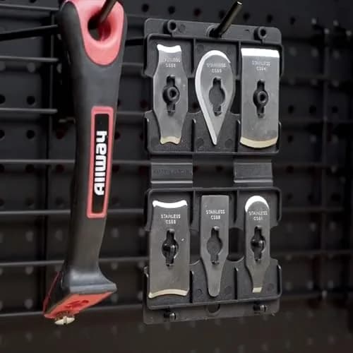 ALLWAY CS6 Soft-Grip Contour Scraper Set with 6 Blades and File | Versatile Painting Tool for Flat & Curved Surfaces thumbnail 6