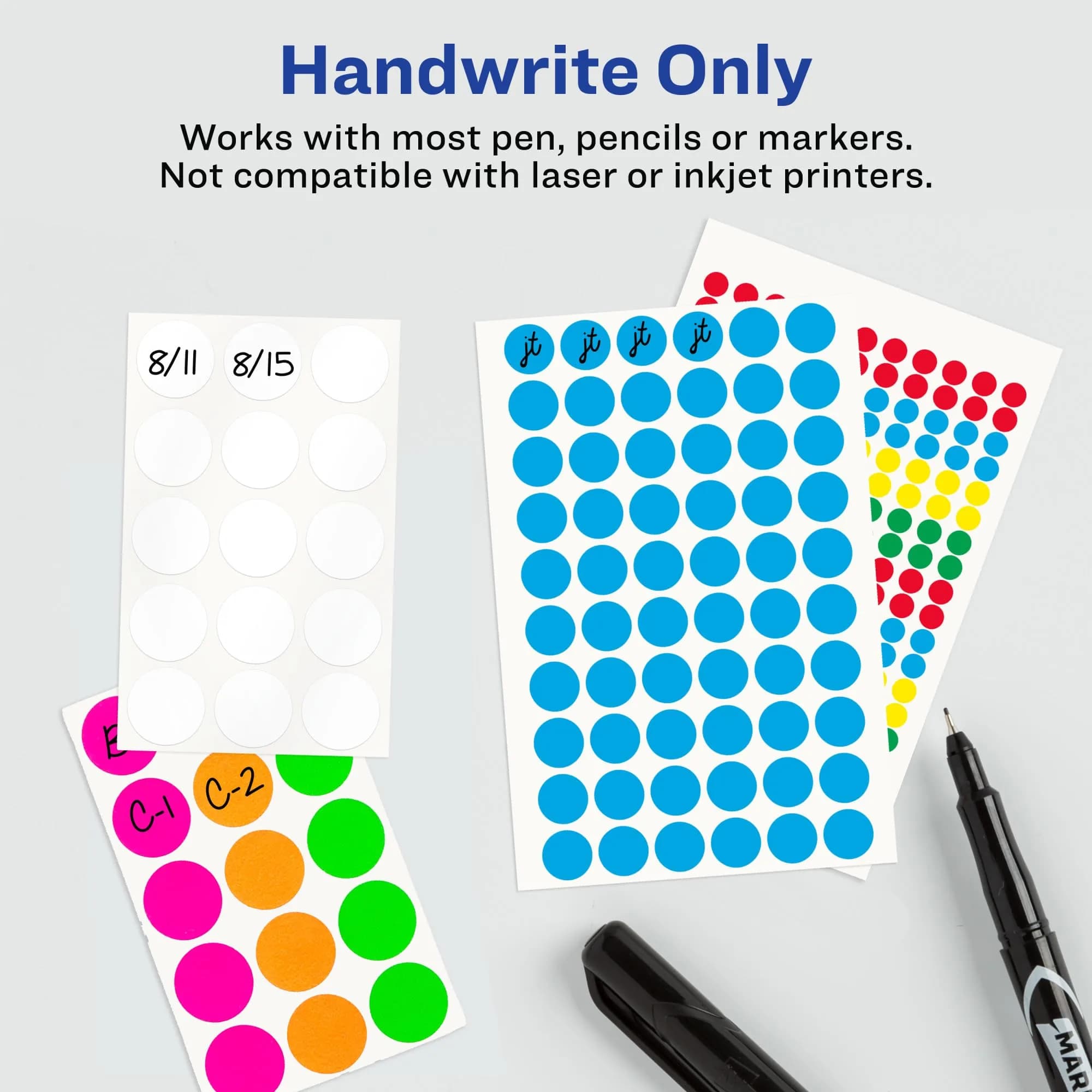 Avery Multi-Use Permanent Labels 1" x 2.75" White 128 Labels | Permanent Adhesive for Organization - view 3