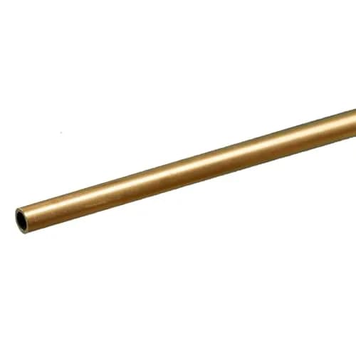 K & S Precision Metals Round Brass Tube 8127 - 3.18mm OD x 0.36mm Wall x 30.48cm Long | Seamless ASTM B135 Alloy 260/272 thumbnail 3