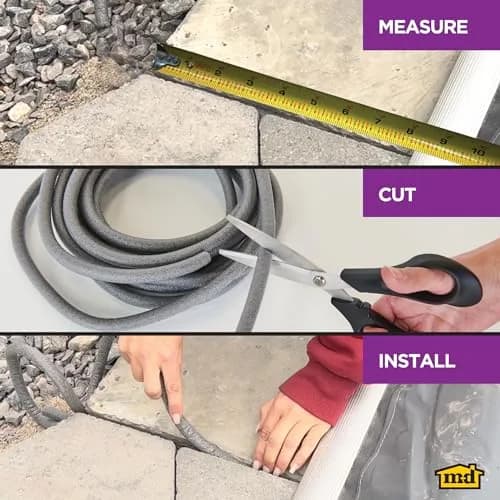 M-D Building Foam Backer Rod, Gray, 20ft x 5/8in for Large Gaps | Weatherproof Sealant Support thumbnail 5
