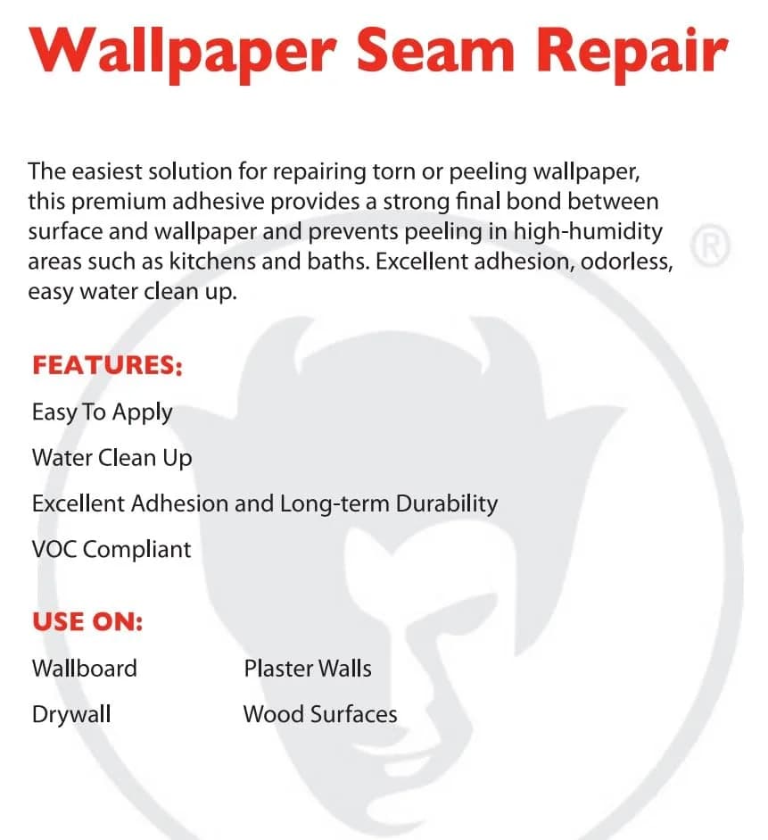 Red Devil 0878 Wallpaper Seam Repair Adhesive 148ml (5 oz) | Bonds Loose Wallpaper Seams - view 2