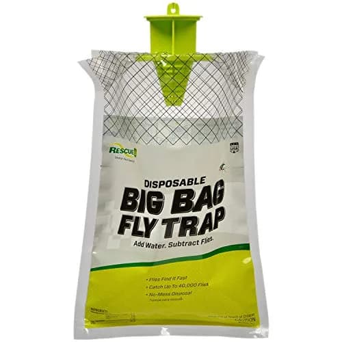 RESCUE! Big Bag Disposable Fly Trap 1 Pack | Catches 40,000 Flies Outdoors thumbnail 1