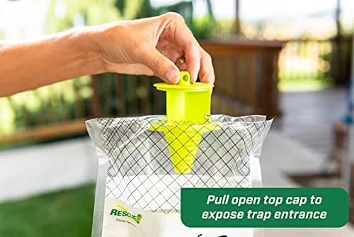 RESCUE! Big Bag Disposable Fly Trap 1 Pack | Catches 40,000 Flies Outdoors thumbnail 3