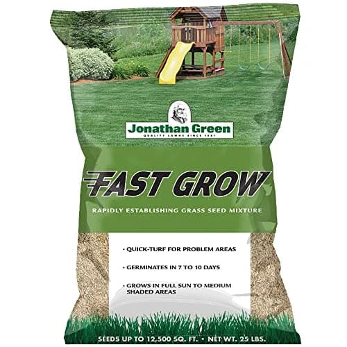 Jonathan Green Fast Grow Grass Seed - Cool Season Lawn Seed 11.34 kg (25 lb) | Quick Turf for Sun & Shade thumbnail 1