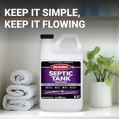 Roebic K-37-H Septic Tank Treatment 64 Fl Oz (1.89 L) | Promotes Efficient Breakdown & Reduces Odors thumbnail 5