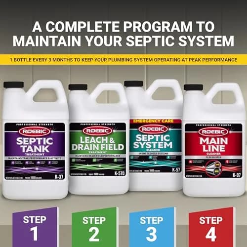 Roebic K-37-H Septic Tank Treatment 64 Fl Oz (1.89 L) | Promotes Efficient Breakdown & Reduces Odors thumbnail 6