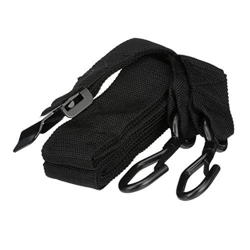 SEACHOICE 16 Ft. x 2 Inch Black Gunwale Trailer Tie Down Strap with J-Hook | Secures Boats on Highway thumbnail 1