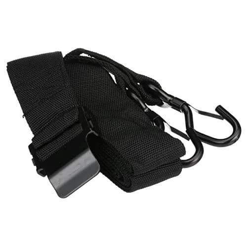 SEACHOICE 16 Ft. x 2 Inch Black Gunwale Trailer Tie Down Strap with J-Hook | Secures Boats on Highway thumbnail 2