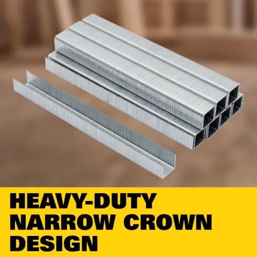 STANLEY Heavy-Duty Narrow Crown Staples 3/8 in (10mm) | 1000-Pack for Insulation & Roofing thumbnail 2
