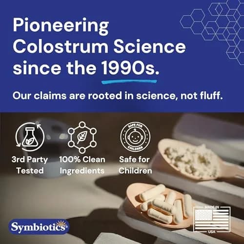 Symbiotics Colostrum Vegetable Capsules, 240 Count | Supports Immune & Digestive Wellness thumbnail 6