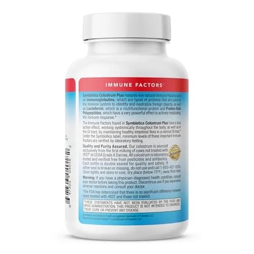 Symbiotics Colostrum Vegetable Capsules, 240 Count | Supports Immune & Digestive Wellness thumbnail 8