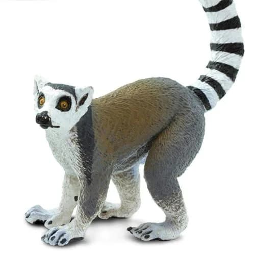 Safari Ltd. Ring-Tailed Lemur Toy - 4 Inch Wildlife Figure for Kids Ages 3+ | Madagascar Primate Play thumbnail 4
