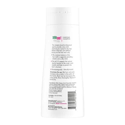 SEBAMED Everyday Shampoo for All Hair Types & Sensitive Scalp | pH 5.5, 200ml thumbnail 2