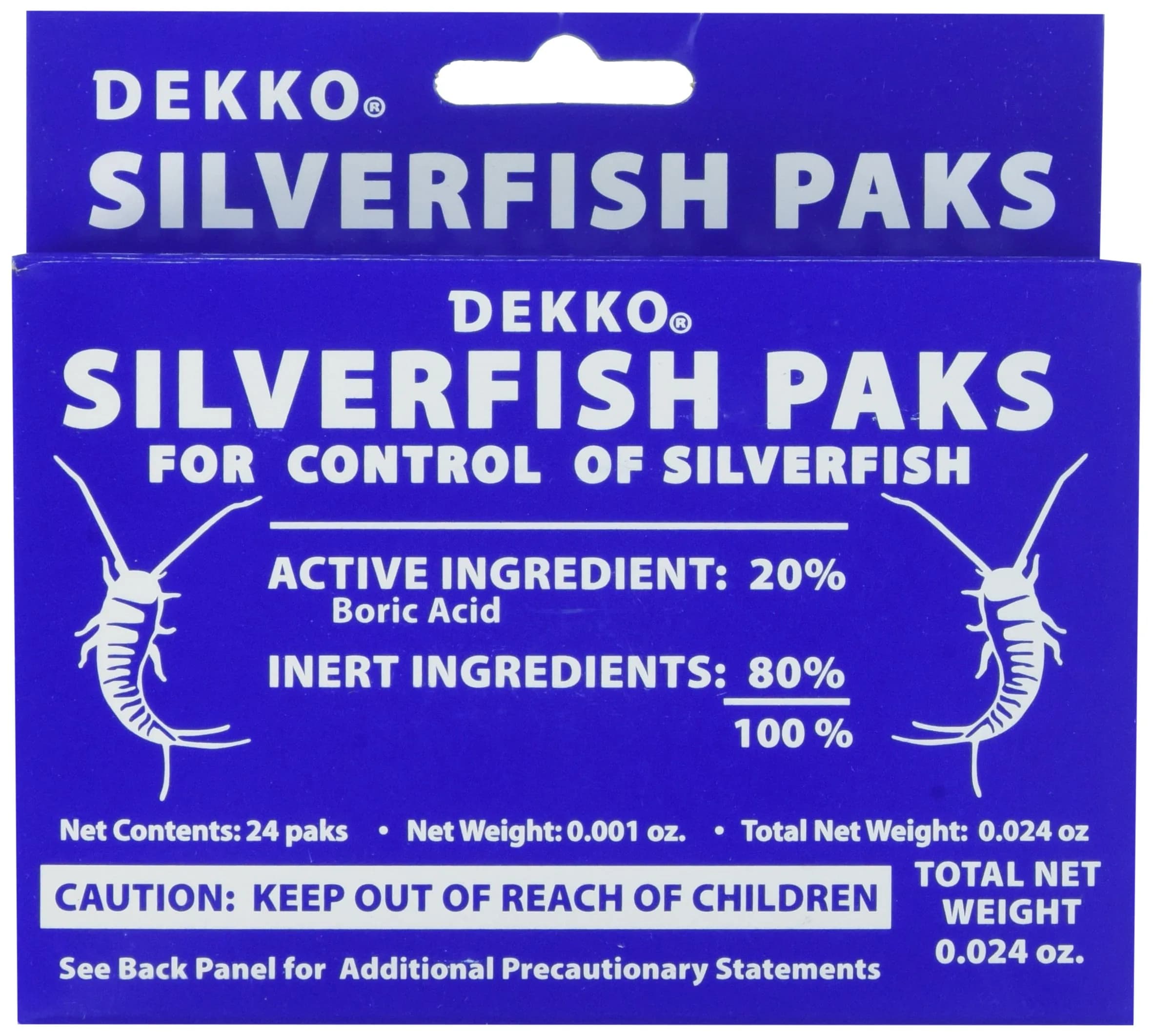 Dekko Silverfish Packs, 24 Packs | Easy Silverfish Control, Lasts 4 Months, Made in USA - main product image