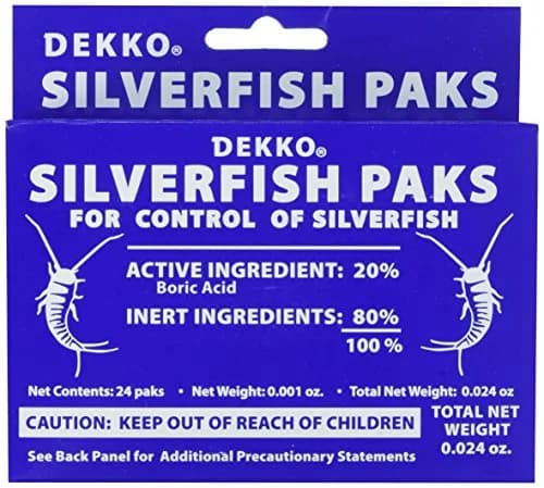 Dekko Silverfish Packs, 24 Packs | Easy Silverfish Control, Lasts 4 Months, Made in USA thumbnail 1