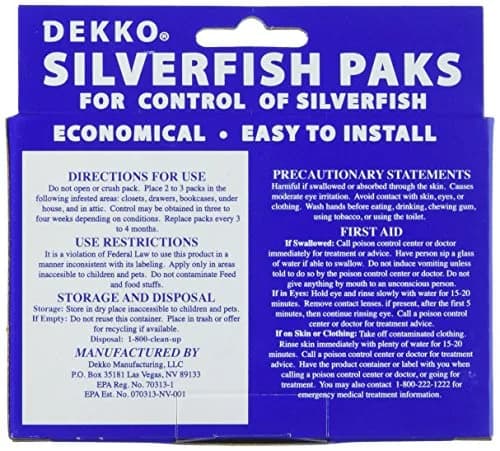 Dekko Silverfish Packs, 24 Packs | Easy Silverfish Control, Lasts 4 Months, Made in USA thumbnail 2