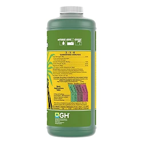 General Hydroponics FloraGro Liquid Nutrient 0.9L (1 Quart) | Stimulates Vegetative Growth thumbnail 7