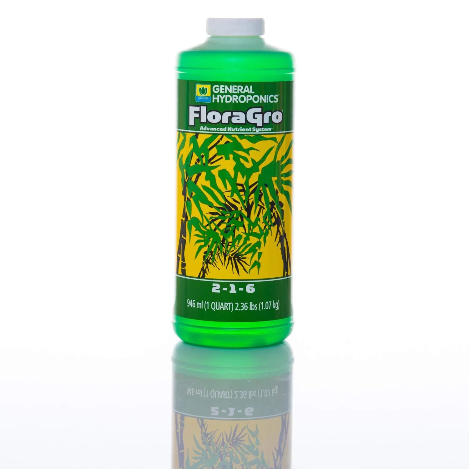 General Hydroponics FloraGro Liquid Nutrient 0.9L (1 Quart) | Stimulates Vegetative Growth - view 3