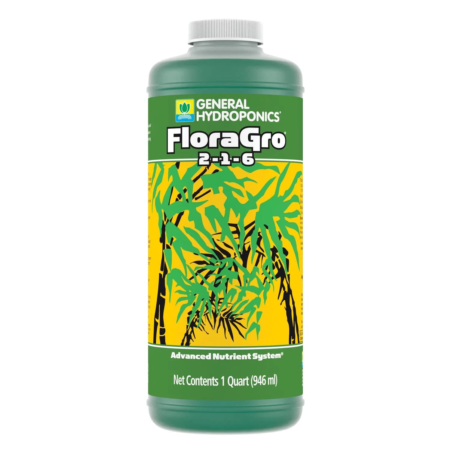 General Hydroponics FloraGro Liquid Nutrient 0.9L (1 Quart) | Stimulates Vegetative Growth - view 4