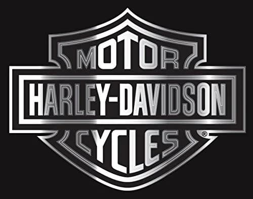 CHROMA Harley Davidson Classic Emblemz Decal 6" x 8" | Embossed Chrome Vinyl Sticker for Motorcycles thumbnail 3