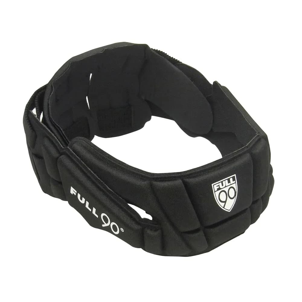 Full 90 PREMIER Performance Soccer Headgear, Black, Small/Medium | Advanced Impact & Comfort — Black