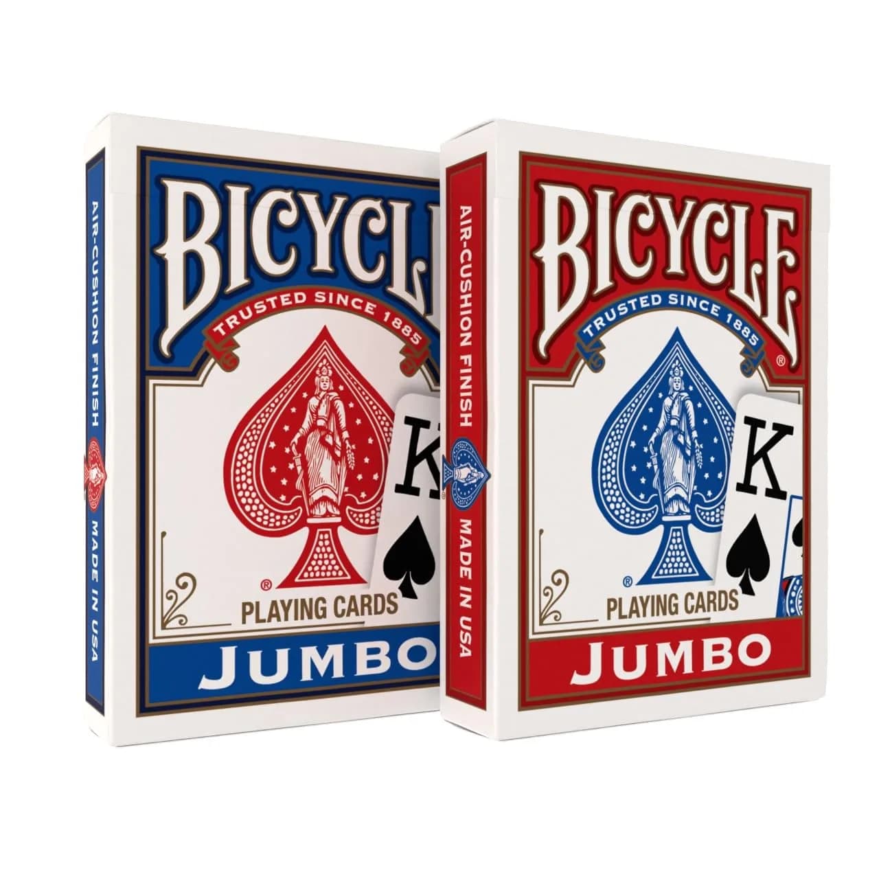Bicycle Jumbo Index Playing Cards 2-Pack (Poker Size) | Large Print for Clearer Gameplay thumbnail 1
