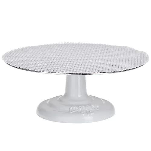 Ateco 12" Cast Iron Cake Stand with Non-Slip Pad | Heavy Duty, Durable & Made in USA thumbnail 1
