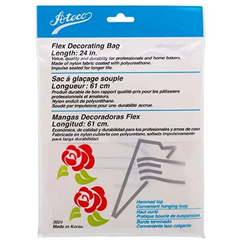 Ateco White Pastry Bag with Tip #798, 24 inch (61 cm) | Professional Quality Icing Applicator thumbnail 2