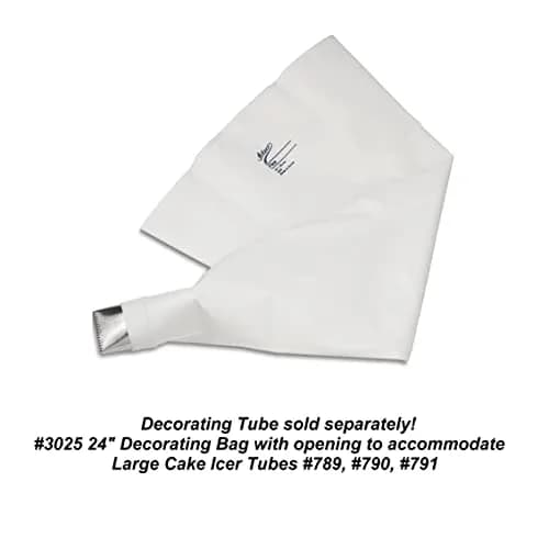 Ateco White Pastry Bag with Tip #798, 24 inch (61 cm) | Professional Quality Icing Applicator thumbnail 3