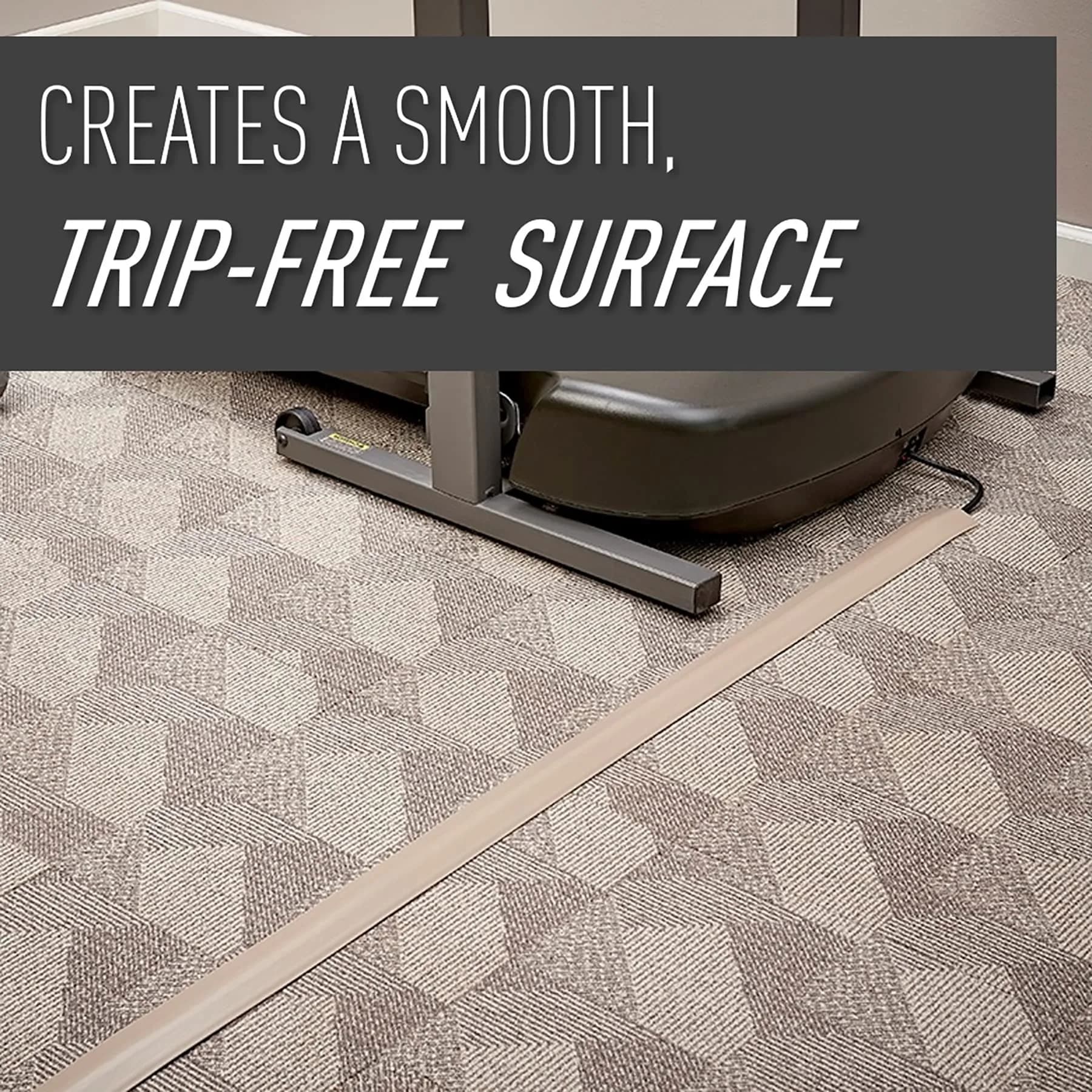 Wiremold Corduct Ivory 5 ft Over Floor Cord Cover for Trip-Free Cable Management - view 2