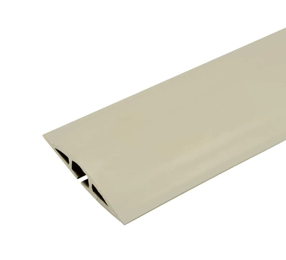 Wiremold Corduct 15 ft (4.57 m) Over Floor Cord Cover Brown | Trip-Free Cable Management — Ivory / 5 Feet