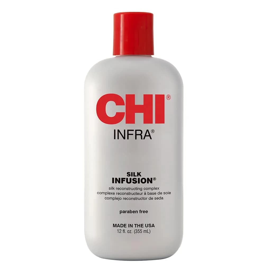 CHI Infra Silk Infusion Leave-In Hair Treatment 355ml (12 Fl Oz) | Reconstructs Damaged Hair
