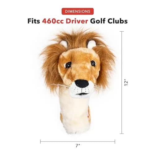 Daphne's Headcovers Lion Driver Headcover | Premium Golf Club Cover | Stylish Club Protection | Men's & Women's Golf Gear thumbnail 3