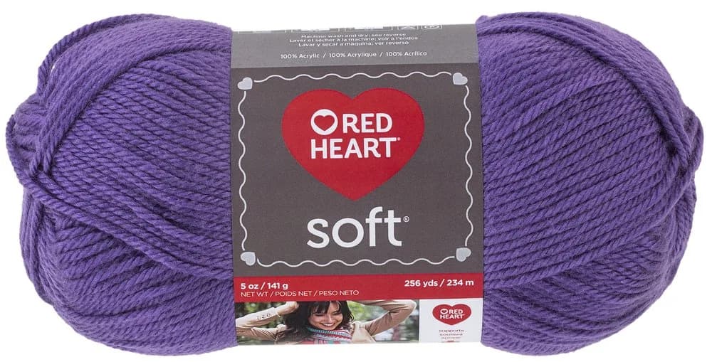 Red Heart Soft Yarn, Tangerine | 256 yards, Acrylic, Ideal for crochet & knitting projects — Lavender