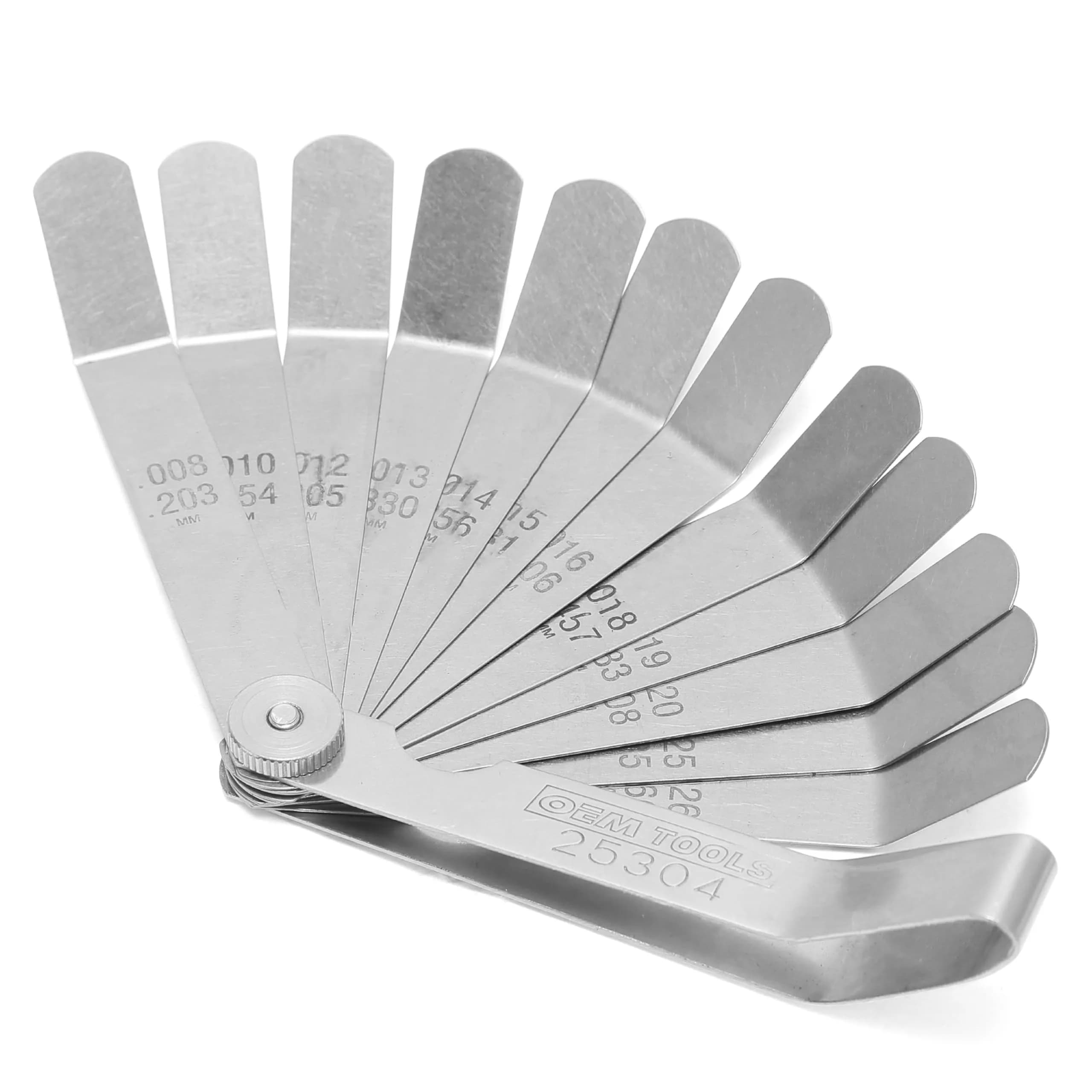 OEMTOOLS 25304 12-Blade Feeler Gauge Set 4 Inch | Precision Measurement for Tight Spaces - main product image