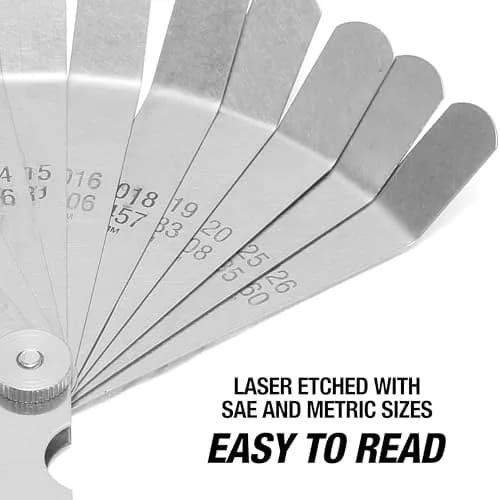 OEMTOOLS 25304 12-Blade Feeler Gauge Set 4 Inch | Precision Measurement for Tight Spaces thumbnail 4