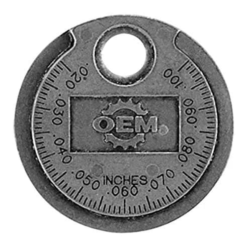OEMTOOLS Ramp Style Spark Plug Gap Gauge Tool with Keychain | 0.020"-1" (0.50-2.5mm) Metric & SAE thumbnail 1